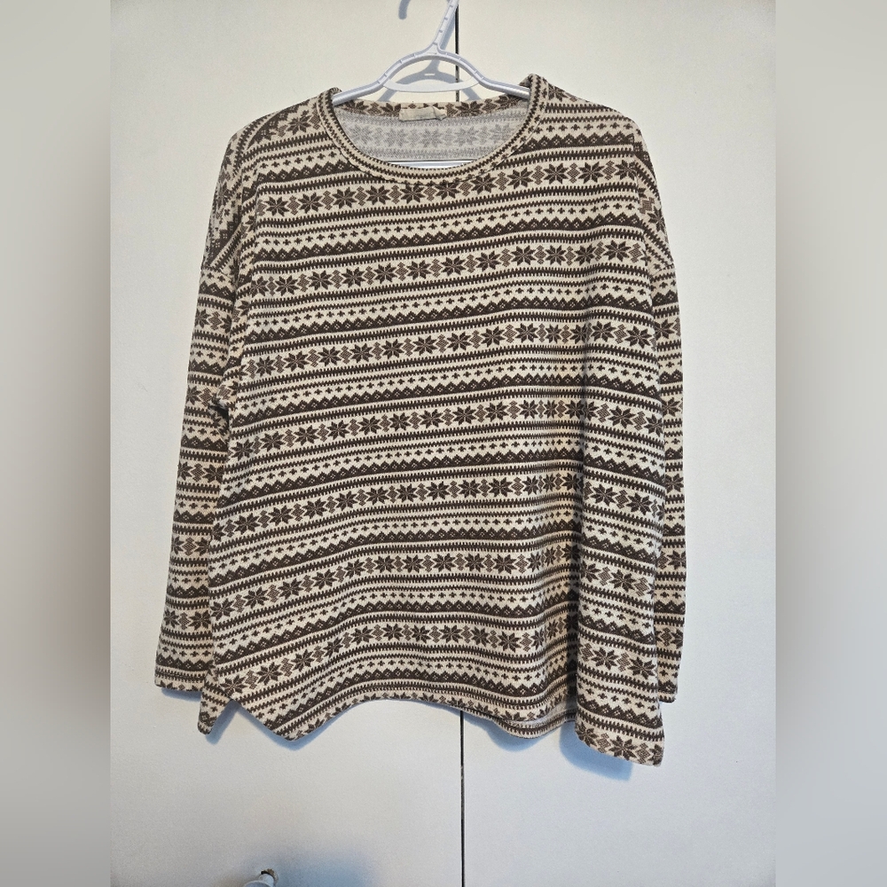 Hopely Patterned Knit Sweater‎